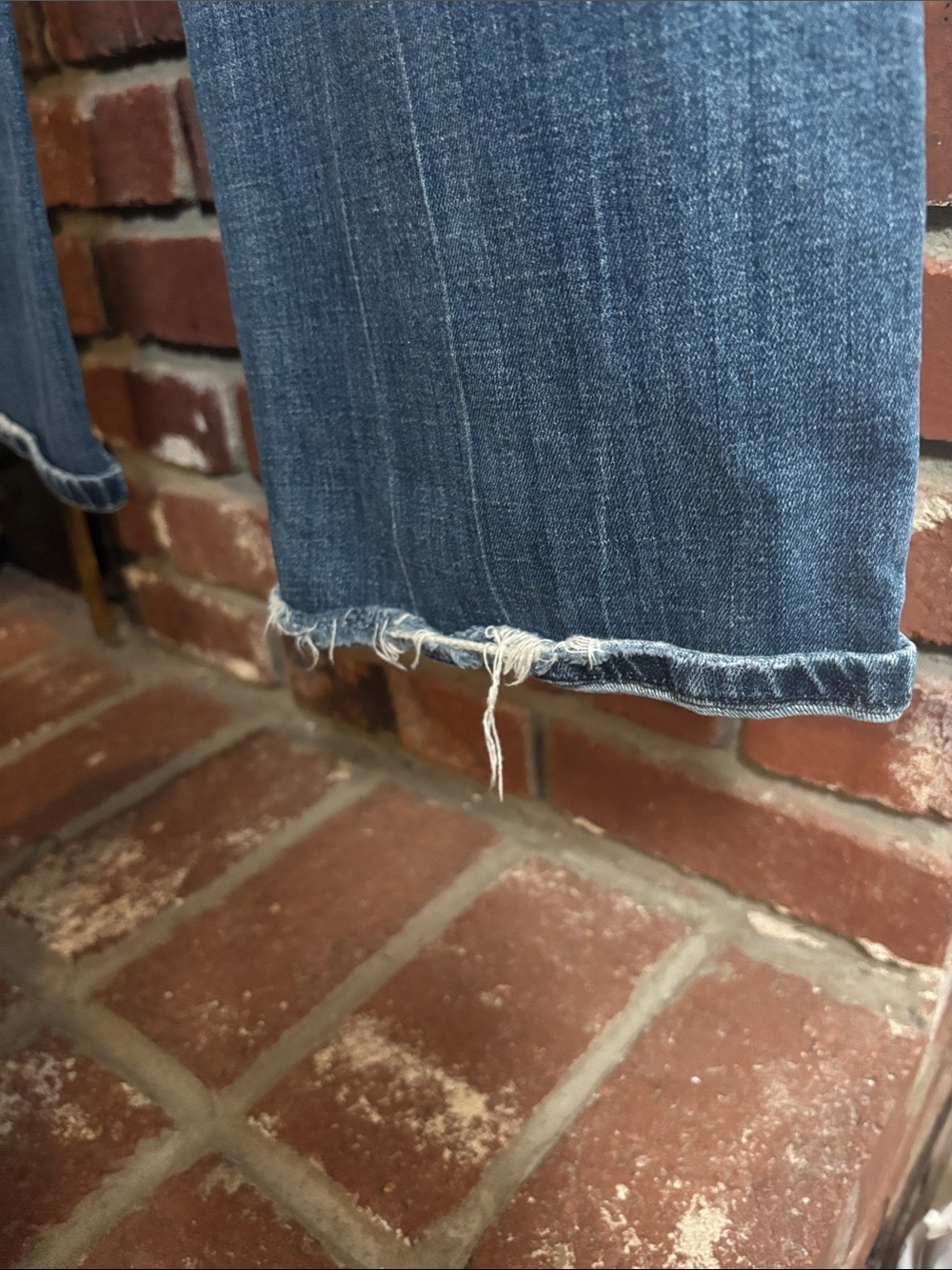 Y2K REROCK Light Blue Embroidered Back-Pocket White Stitching Flare Jeans Sz 8L - Picture 11 of 11